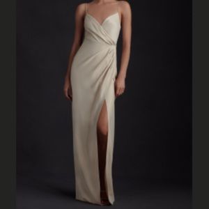 BHLDN FREYA SATIN CHARMEUSE DRESS